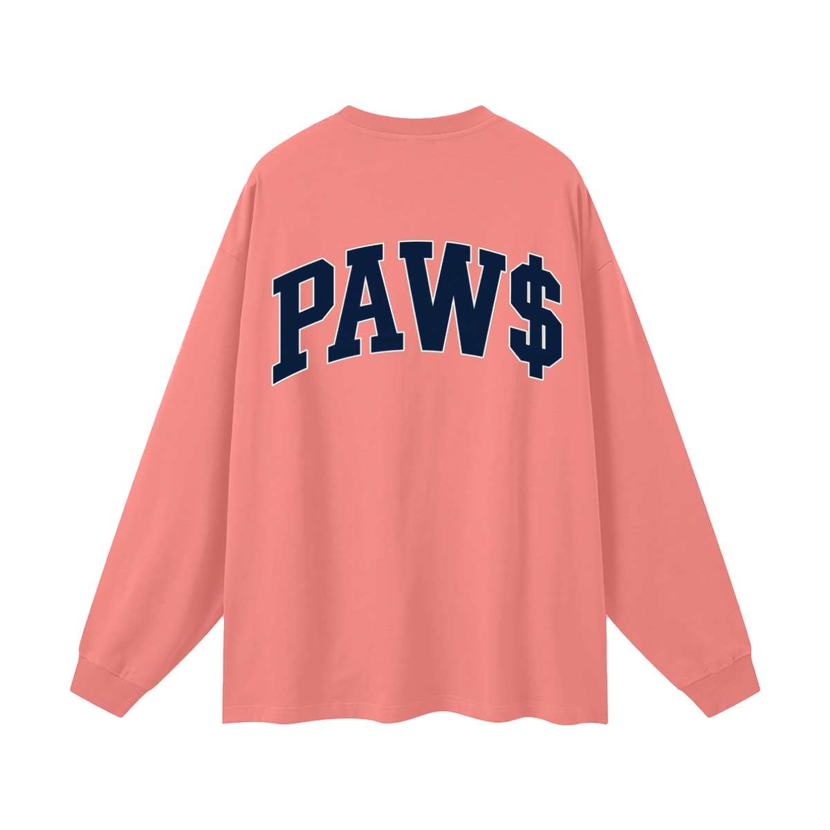 Oversized Unisex Long Sleeve “PAW$ T-Shirt