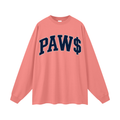 Oversized Unisex Long Sleeve “PAW$ T-Shirt