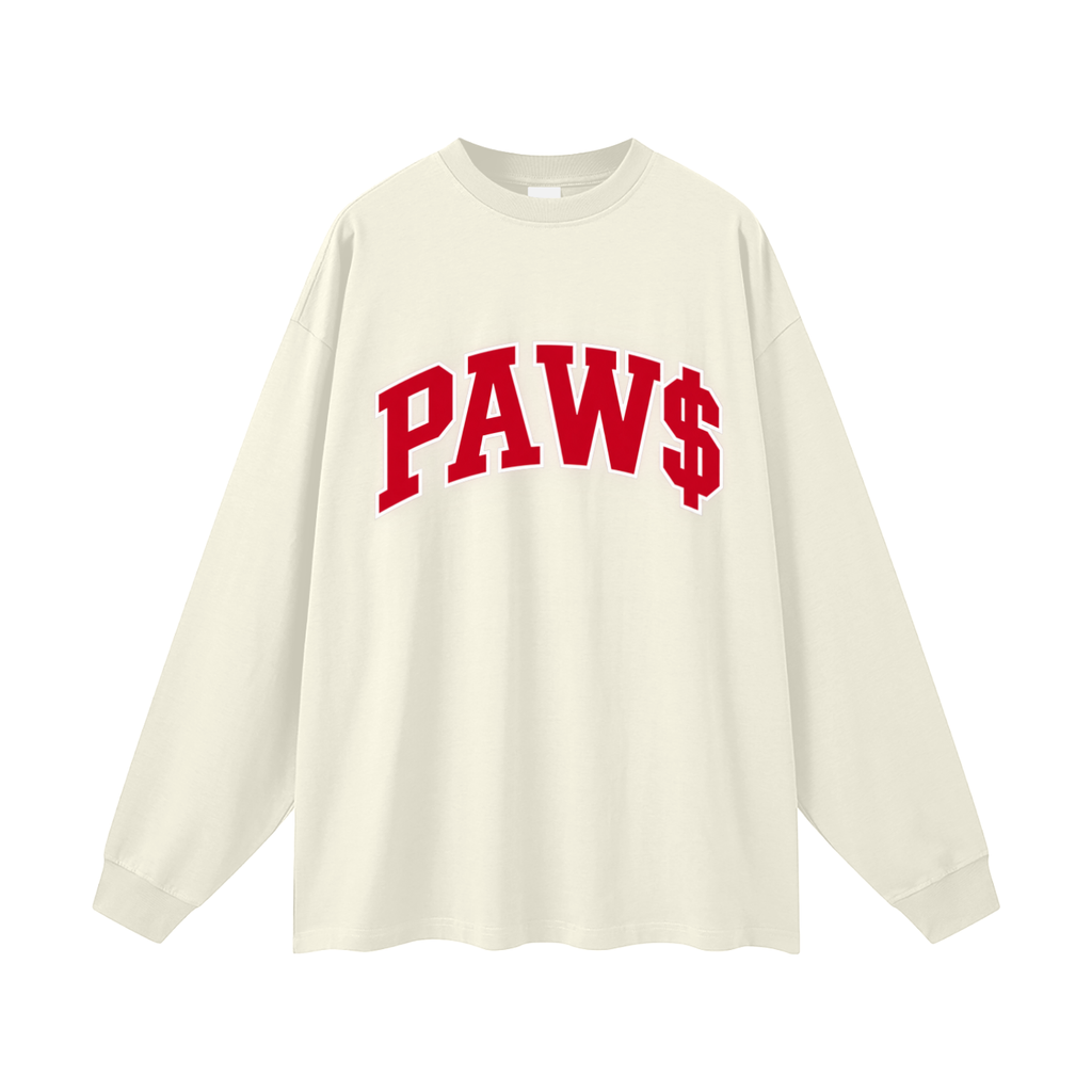 Oversized Unisex Long Sleeve (PAW$) T-Shirt