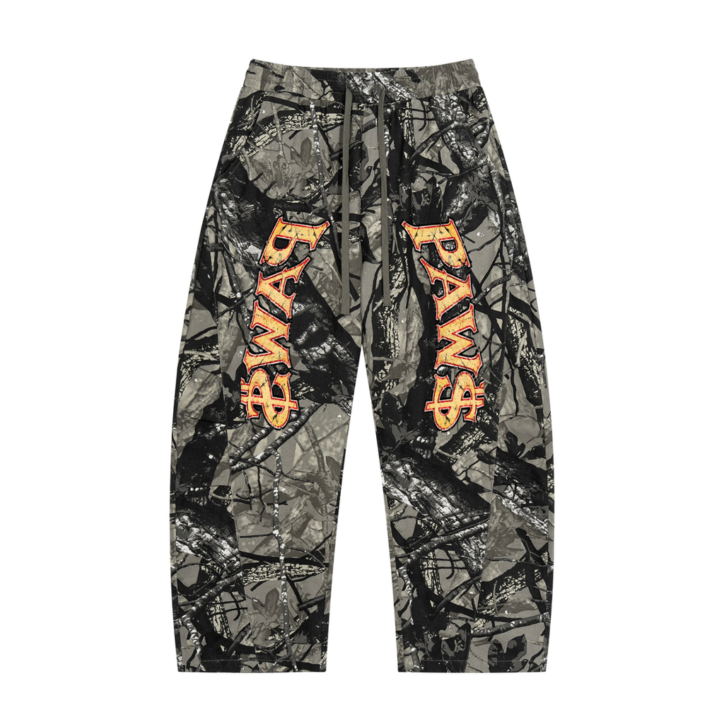 Unisex PAW$ Tree Camo Barrel Leg Pants