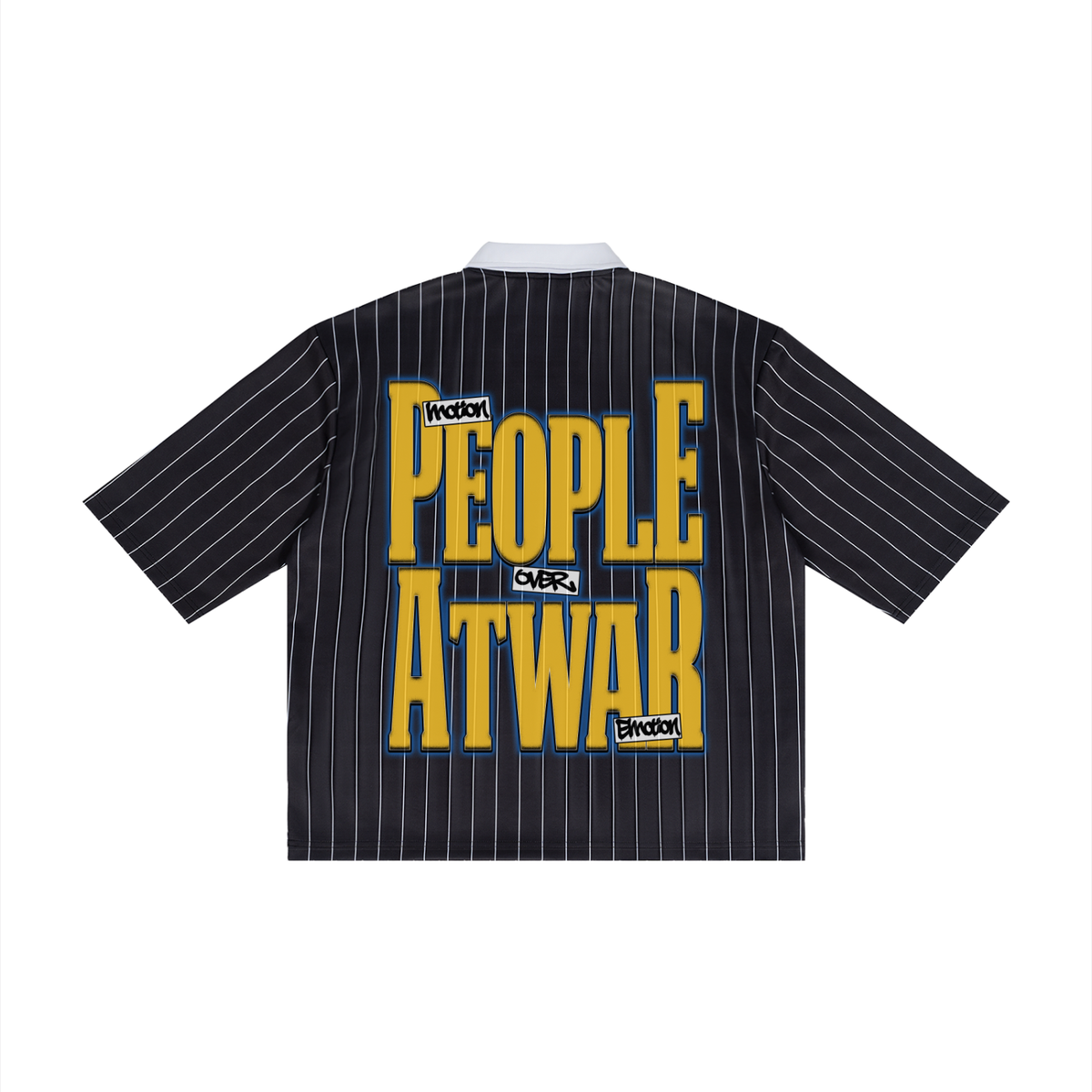 PAW$ Graphic Pinstripe Collared Soccer Jersey