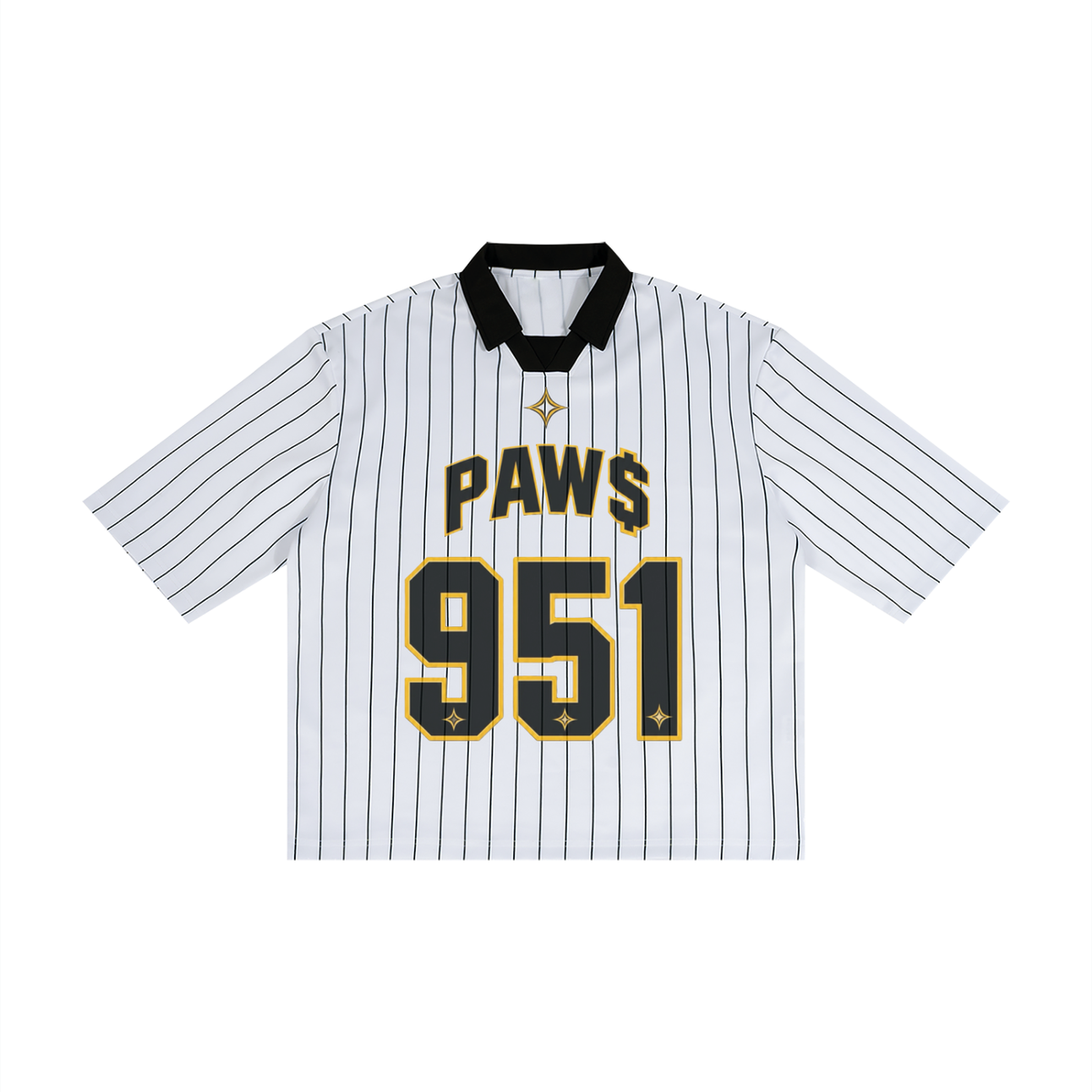 PAW$ “951” Pinstripe Collared Soccer Jersey