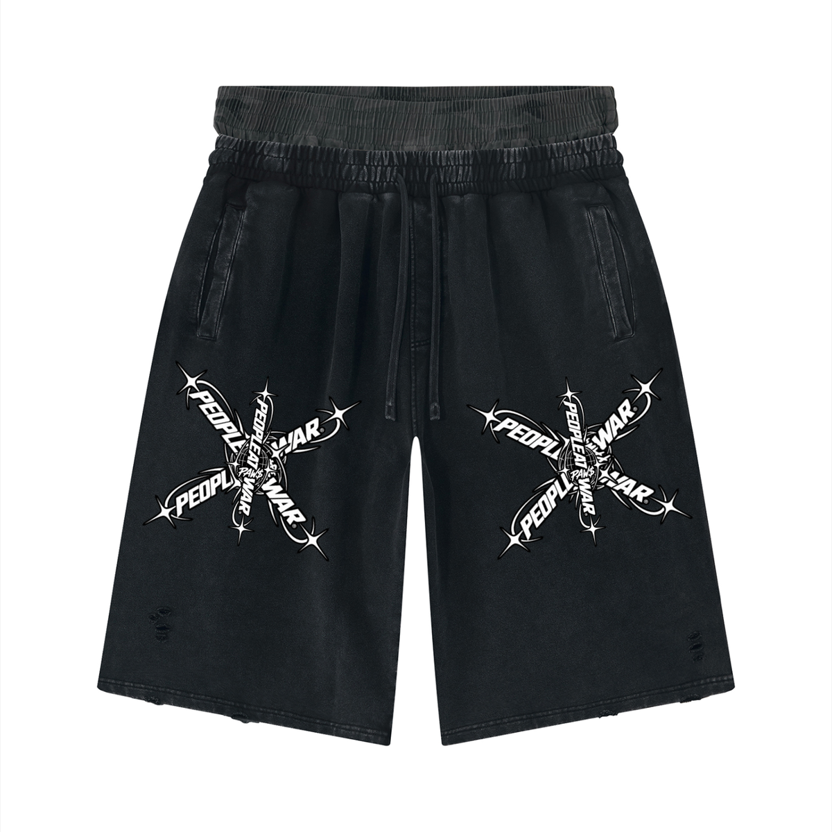 Boxer Brief Waist/Wide Leg Shorts